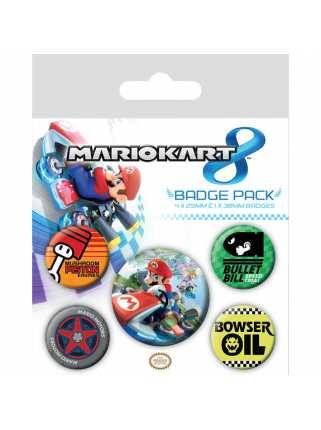 Набор значков Mario Kart 8